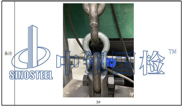 卸扣檢測項目結果